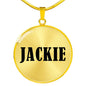 Jackie v01 - 18k Gold Finished Luxury Necklace