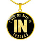 Heart In Indiana v02 - 18k Gold Finished Luxury Necklace