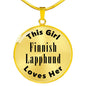 Finnish Lapphund - 18k Gold Finished Luxury Necklace