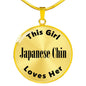 Japanese Chin - 18k Gold Finished Luxury Necklace