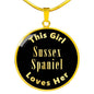 Sussex Spaniel v2 - 18k Gold Finished Luxury Necklace