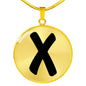 Initial X v1b - 18k Gold Finished Luxury Necklace