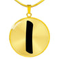Initial I v1b - 18k Gold Finished Luxury Necklace