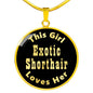 Exotic Shorthair - 18k Gold Finished Luxury Necklace