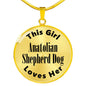 Anatolian Shepherd Dog - 18k Gold Finished Luxury Necklace