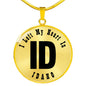 Heart In Idaho v01 - 18k Gold Finished Luxury Necklace