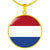 Dutch Flag - 18k Gold Finished Luxury Necklace