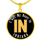 Heart In Indiana - 18k Gold Finished Luxury Necklace