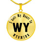 Heart In Wyoming v01 - 18k Gold Finished Luxury Necklace