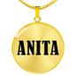 Anita v01 - 18k Gold Finished Luxury Necklace