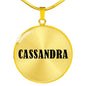 Cassandra v01 - 18k Gold Finished Luxury Necklace