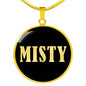 Misty v02 - 18k Gold Finished Luxury Necklace
