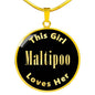 Maltipoo v2 - 18k Gold Finished Luxury Necklace