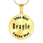Beagle - 18k Gold Finished Luxury Necklace