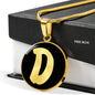 Initial D v2b - 18k Gold Finished Luxury Necklace