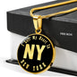 Heart In New York v02 - 18k Gold Finished Luxury Necklace