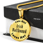 Irish Wolfhound - 18k Gold Finished Luxury Necklace