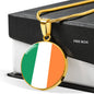 Irish Flag - 18k Gold Finished Luxury Necklace