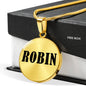Robin v01 - 18k Gold Finished Luxury Necklace