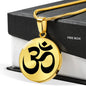 Om Symbol - 18k Gold Finished Luxury Necklace