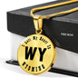 Heart In Wyoming v01 - 18k Gold Finished Luxury Necklace