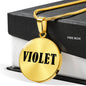 Violet v01 - 18k Gold Finished Luxury Necklace