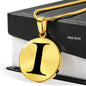 Initial I v1a - 18k Gold Finished Luxury Necklace