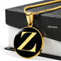 Initial Z v2a - 18k Gold Finished Luxury Necklace