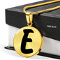 Initial E v1b - 18k Gold Finished Luxury Necklace