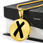 Initial X v1b - 18k Gold Finished Luxury Necklace