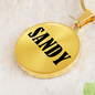 Sandy v01 - 18k Gold Finished Luxury Necklace