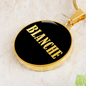 Blanche v02 - 18k Gold Finished Luxury Necklace