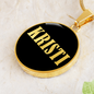 Kristi v02 - 18k Gold Finished Luxury Necklace