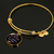 Always Heart To Heart - 18k Gold Finished Bangle Bracelet