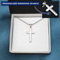 Personalized Stainless Steel Ball Chain Cross Necklace