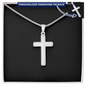 Personalized Stainless Steel Cross Necklace v2