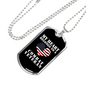 My Heart Belongs To A Combat Veteran - Luxury Dog Tag Necklace