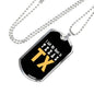 Heart In Texas - Luxury Dog Tag Necklace