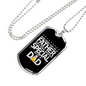 To Be A Dad - Luxury Dog Tag Necklace