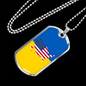 Ukrainian-American - Luxury Dog Tag Necklace