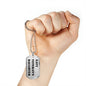 Navy Veteran's Daughter - Luxury Dog Tag Necklace