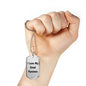 Love My Great Pyrenees v4 - Luxury Dog Tag Necklace