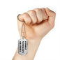 Combat Veteran's Grandma - Luxury Dog Tag Necklace