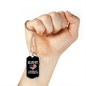 My Heart Belongs To A Combat Veteran - Luxury Dog Tag Necklace