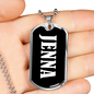 Jenna v03 - Luxury Dog Tag Necklace
