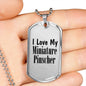 Love My Miniature Pinscher - Luxury Dog Tag Necklace