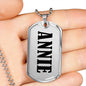Annie v01 - Luxury Dog Tag Necklace