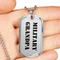 Military Grandpa - Luxury Dog Tag Necklace