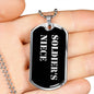 Soldier's Niece v2 - Luxury Dog Tag Necklace