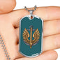 Ukrainian Naval Infantry - Luxury Dog Tag Necklace
